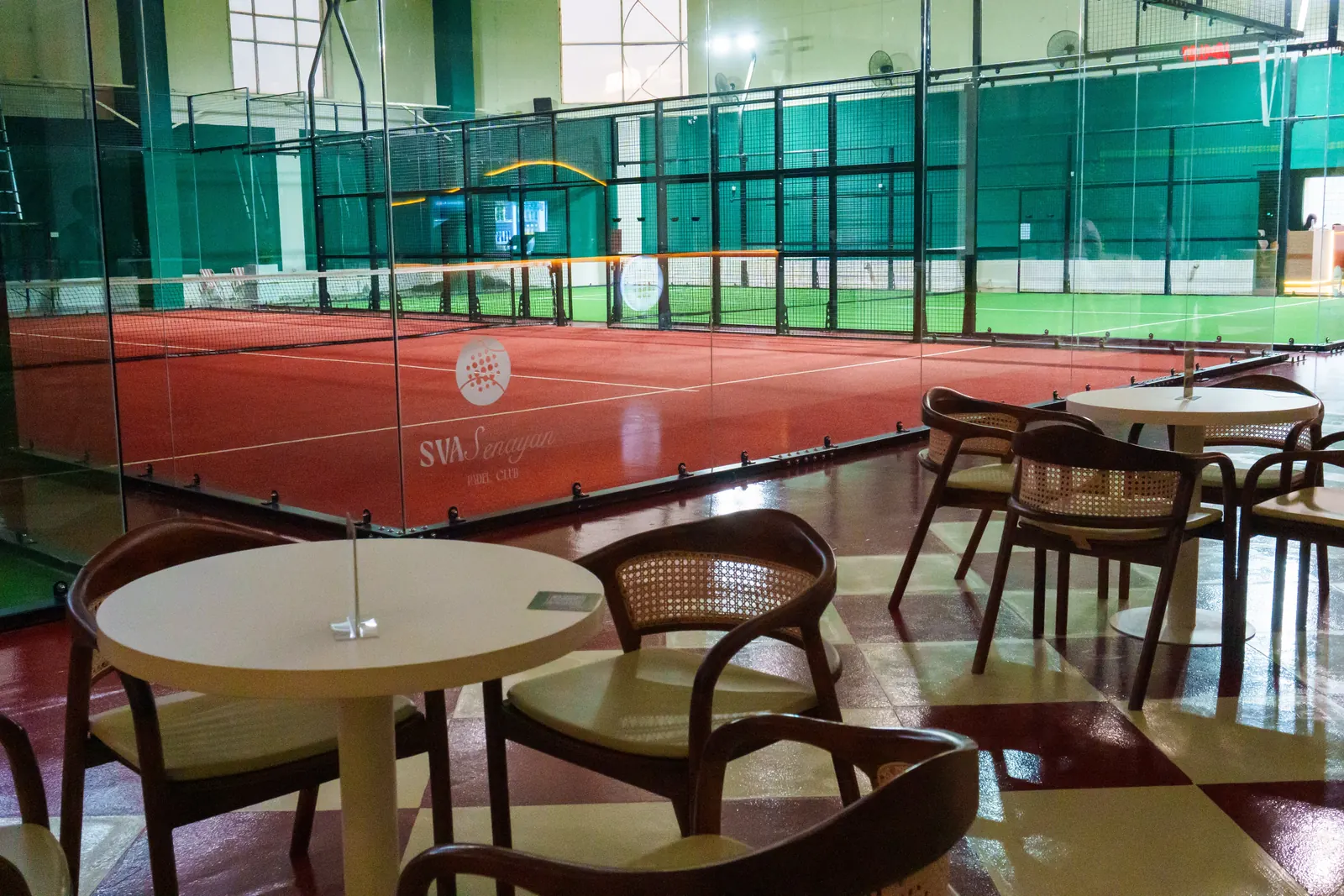 Indoor padel courts at SVA Senayan